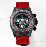 Super Clone Rolex Noob Diw Daytona Red Nylon Strap Poker Dial Swiss 4130 Movement